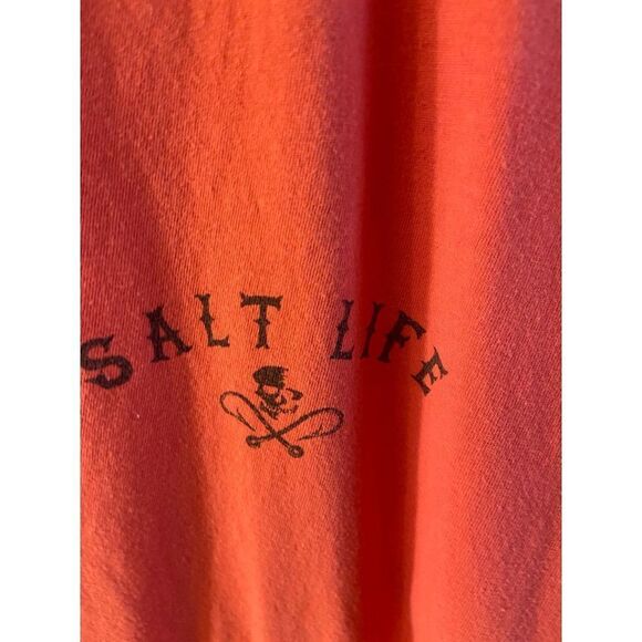 Salt Life 2x Mens tshirt live salty pirate skull anchor - Picture 4 of 7